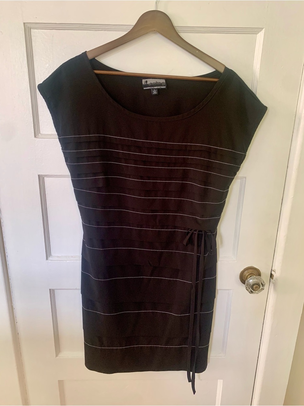 Brooklyn Industries Layered with White Detail Stitching Cap Sleeve Dress